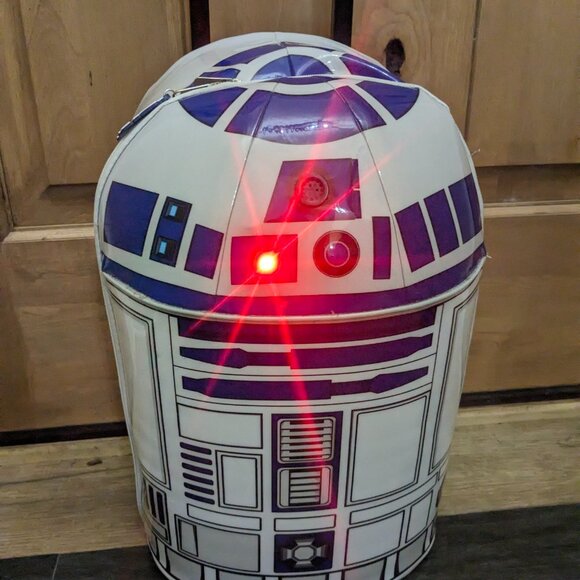 Disney Store Star Wars R2D2 Rolling Suitcase Luggage With Light And Sounds WORKS - Picture 2 of 15